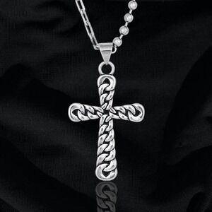 Montana Silversmiths Linked Cross Necklace for Men Or Women Retail $55 - NEW